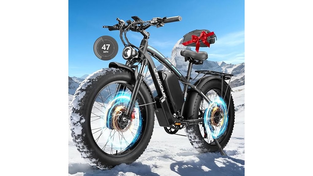 powerful dual motor 52v ebike
