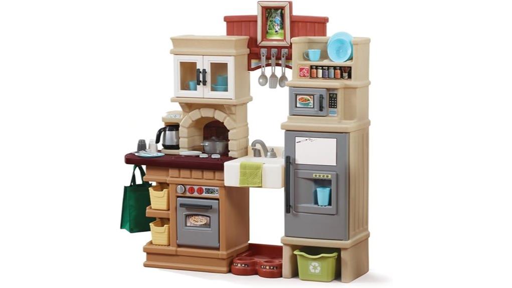 realistic wooden kids kitchen