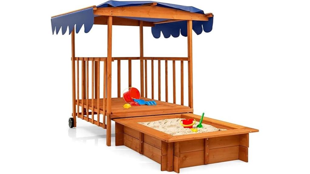 retractable kids sandbox canopy