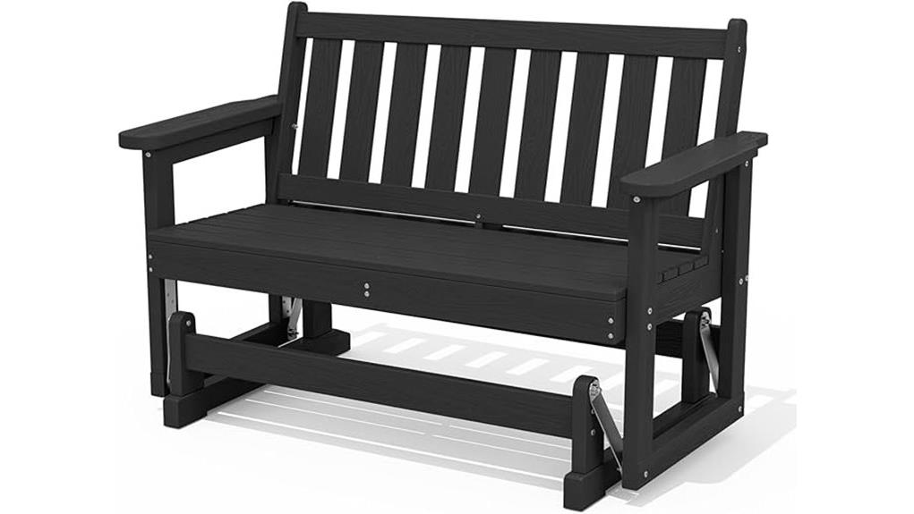 serwall two person patio glider