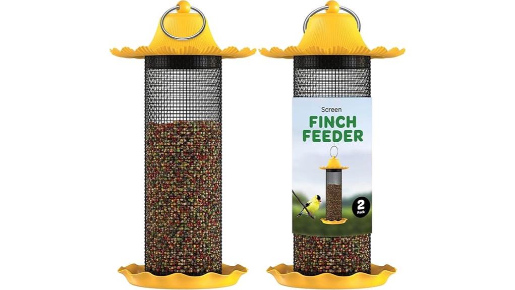 set of two finch feeders