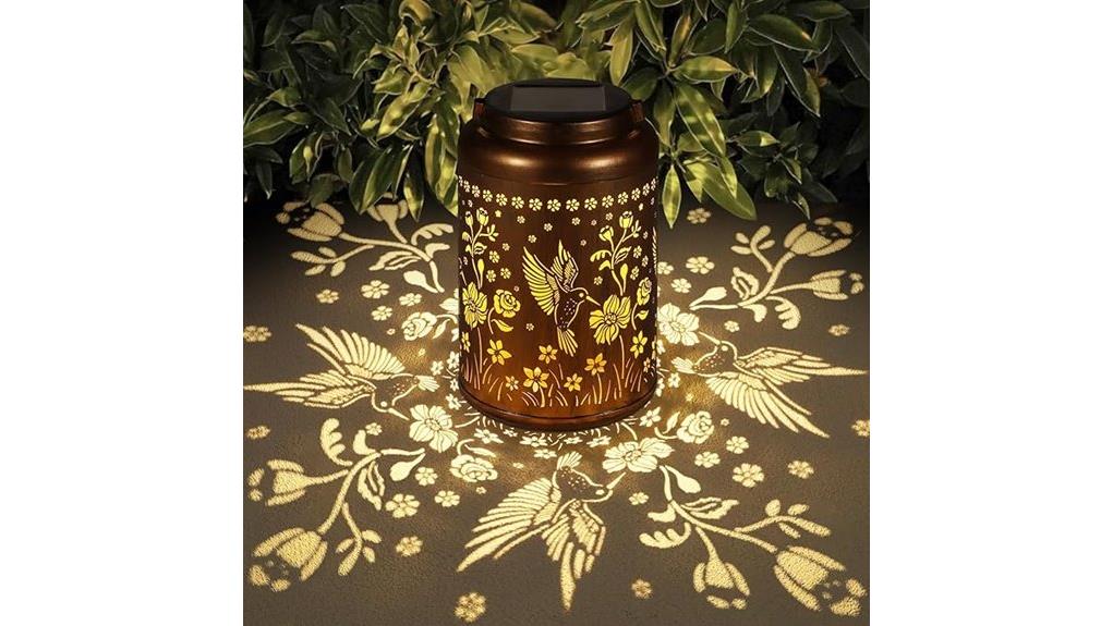 solar waterproof hummingbird lanterns