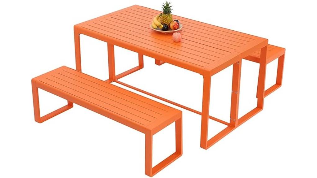 three piece outdoor patio set