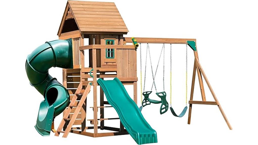turbo treehouse swing set