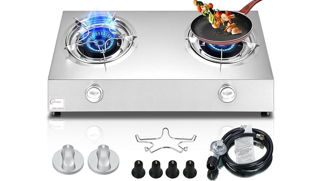 two burner auto ignition stove