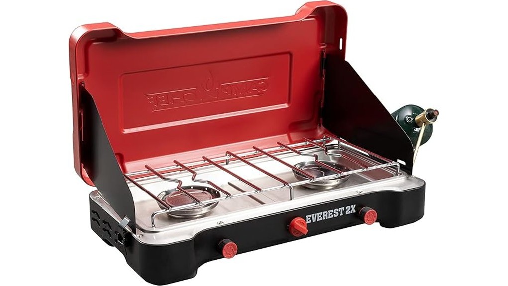 two burner portable camping stove