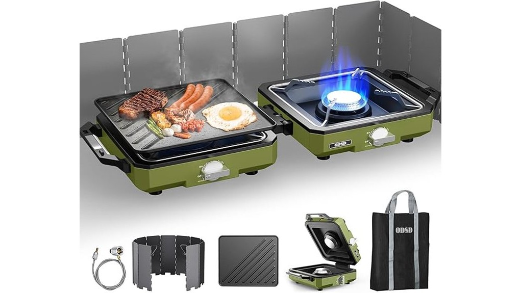 two burner portable camping stove