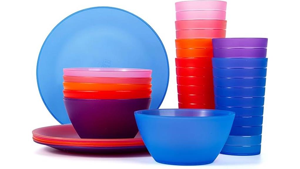 unbreakable reusable plastic plates