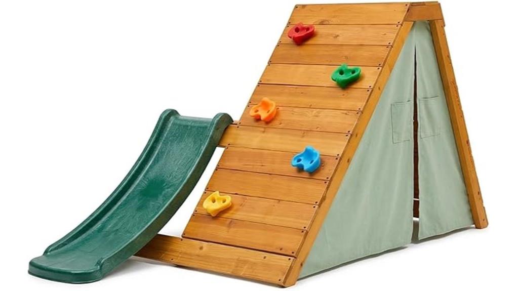 wooden 5 in 1 outdoor playground