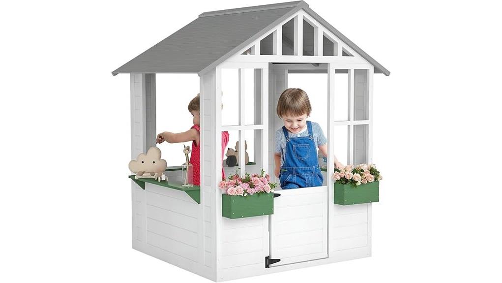 wooden outsunny kids playhouse