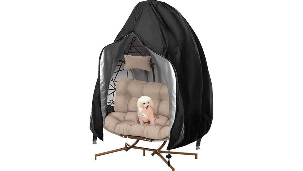 zippered upgraded patio egg chair