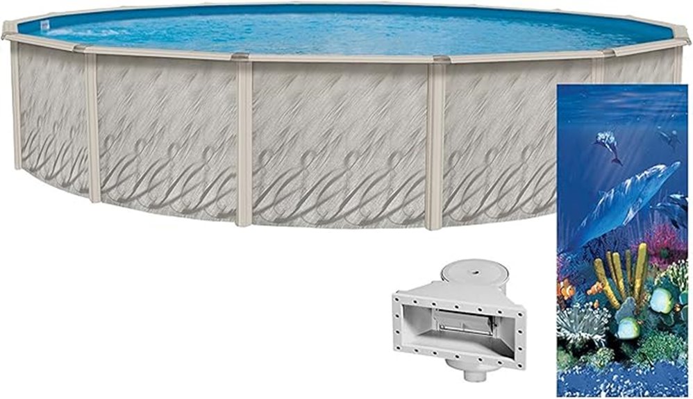 24 foot round pool serenity