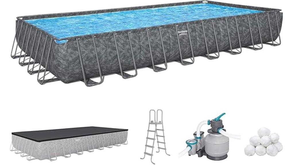 affordable inflatable above ground pool