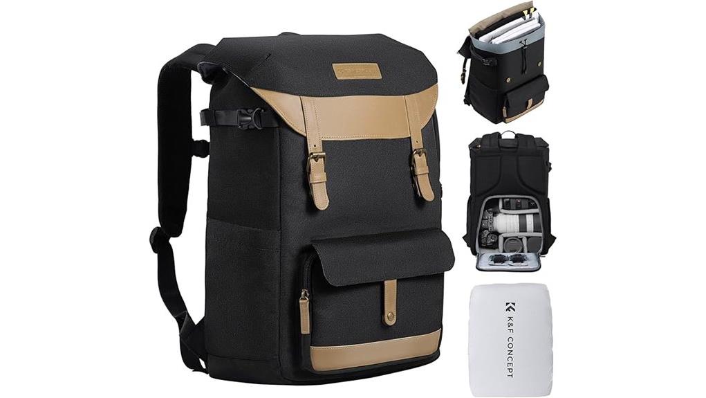 camera backpack with compartments