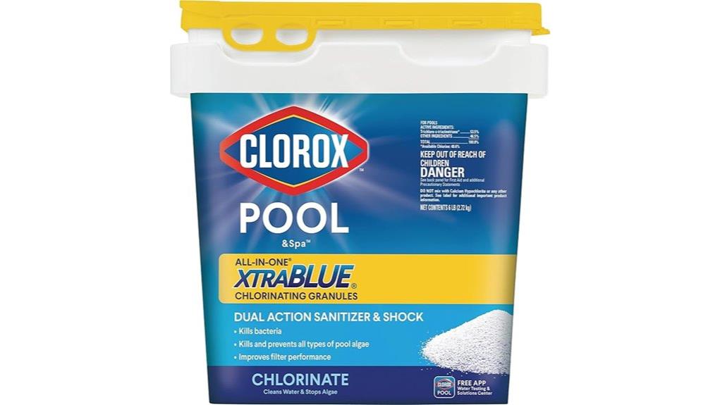 chlorinating granules for pools