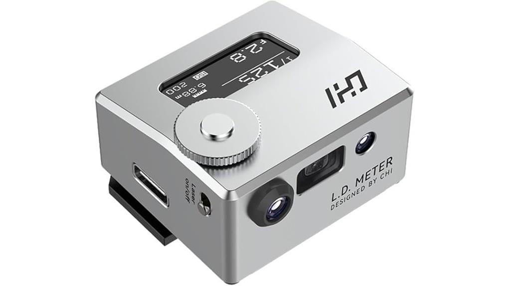 compact silver light meter