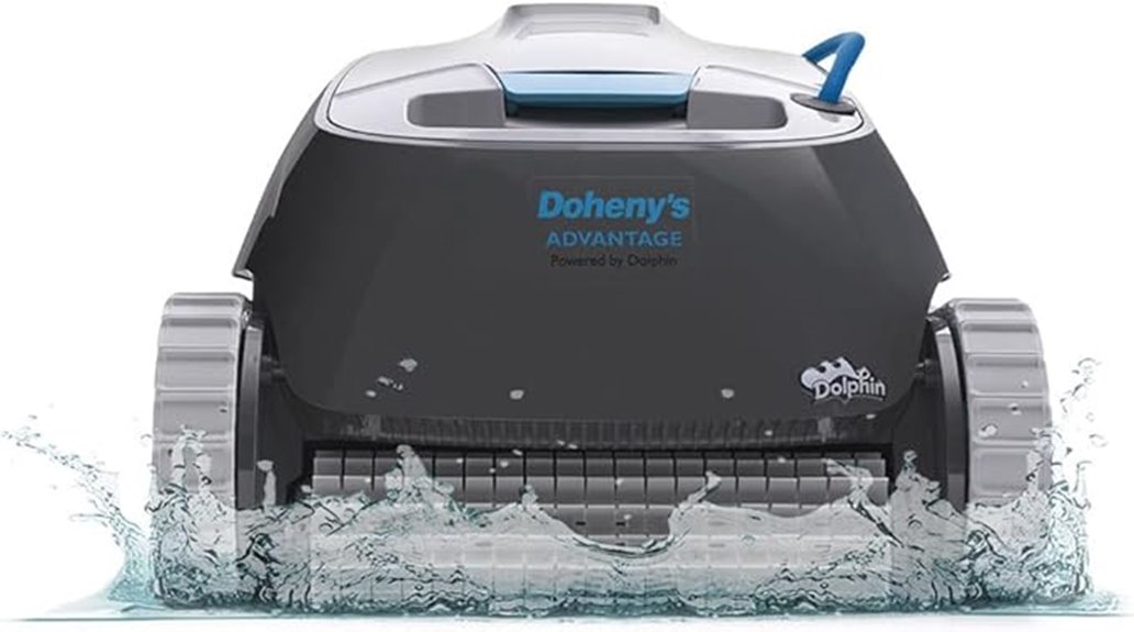 efficient robotic pool cleaning