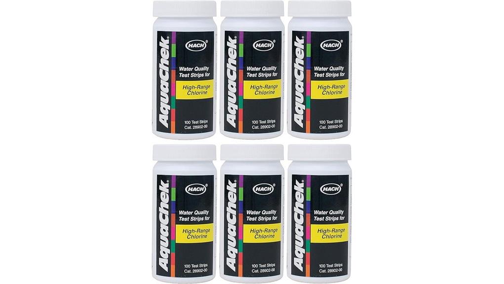 high range chlorine test strips