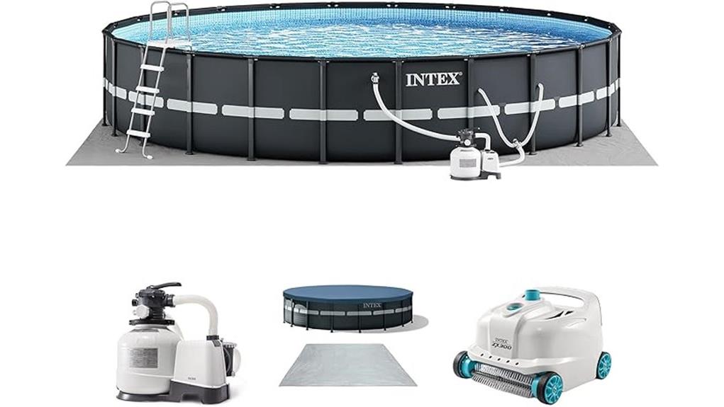inflatable above ground family pool