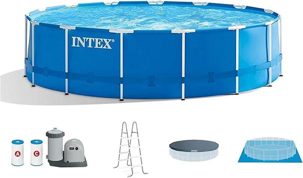 intex 28253eh metal frame pool