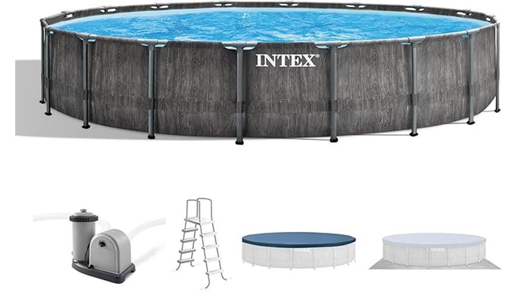 intex prism frame round pool