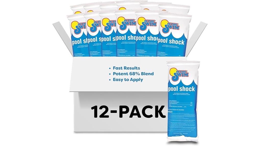 pool shock with 68 calcium hypochlorite