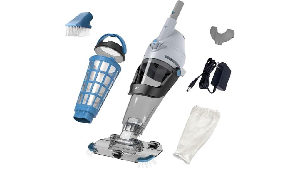 rechargeable cordless pool vacuum
