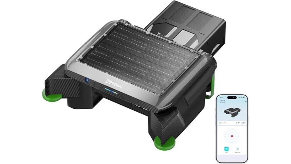 solar powered robotic pool skimmer