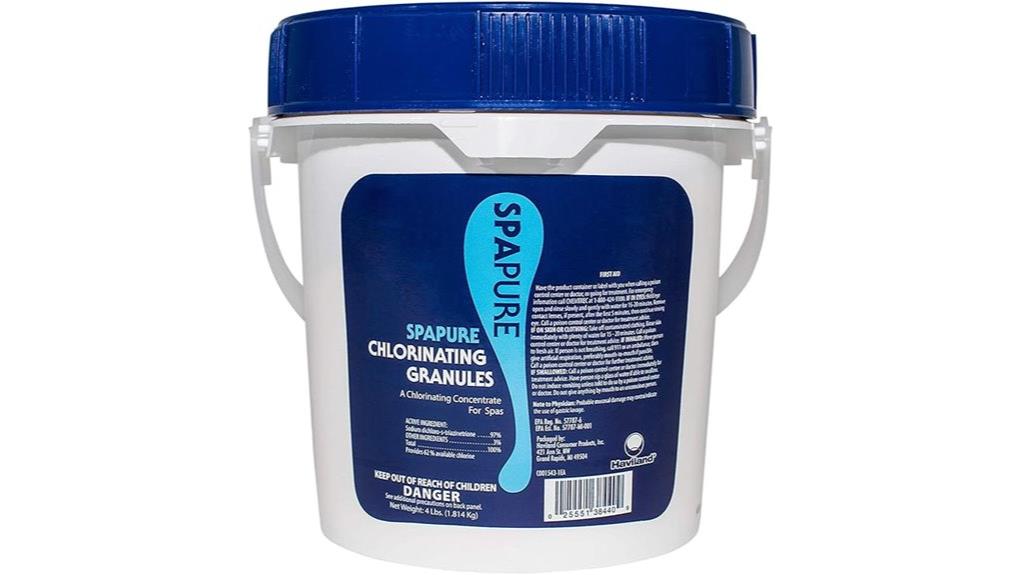 spapure 4 lb chlorinating granules