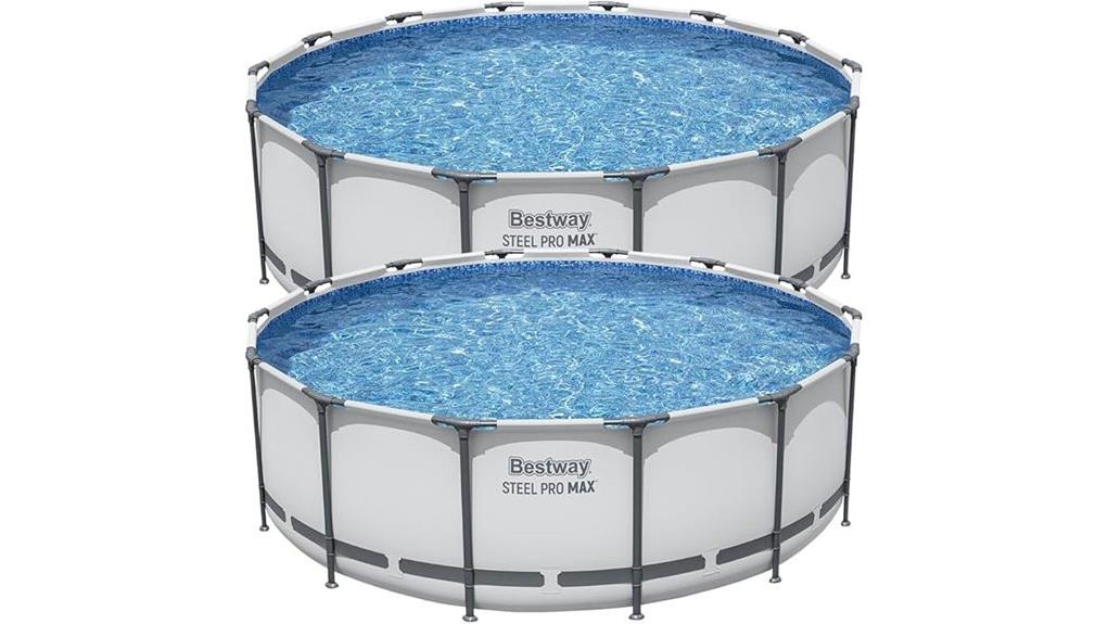 two pack steel pool set